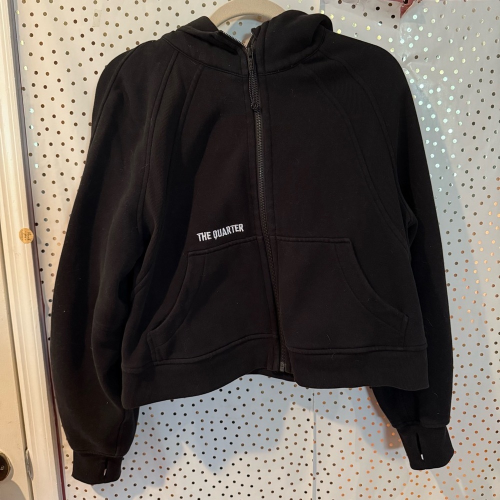 lululemon athletica Scuba Black Zip-Up Hoodie